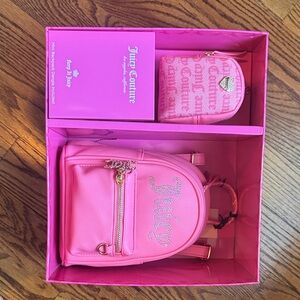 Juicy Couture Vibrant Pink Kids Bag Set